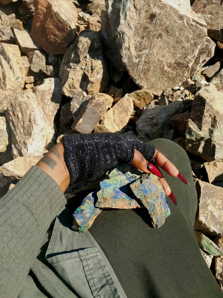 Authentic copper ore