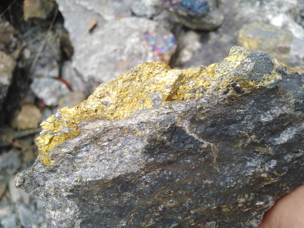 Close-up of copper ore